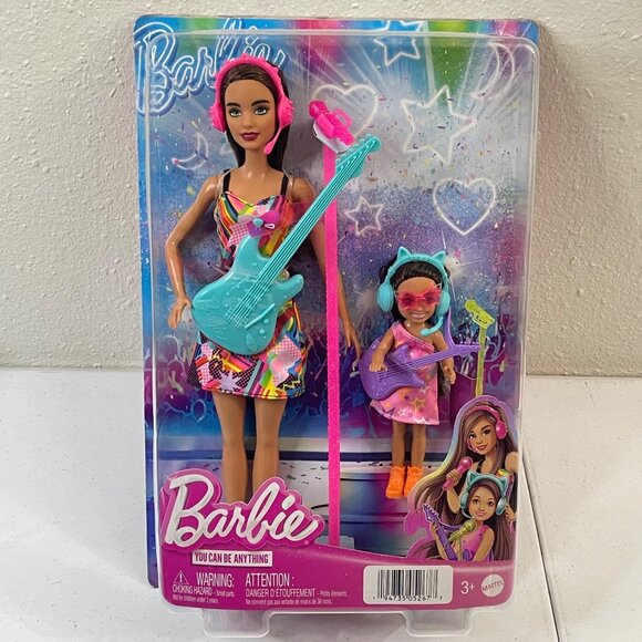 Barbie Doll & Chelsea Pop Star Sister Dolls Microphone Guitar Headphone 2022 - Picture 5 of 9